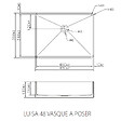 ESSEBAGNO - Luisa vasque à poser 48x37 en inox gris gun métal - vignette
