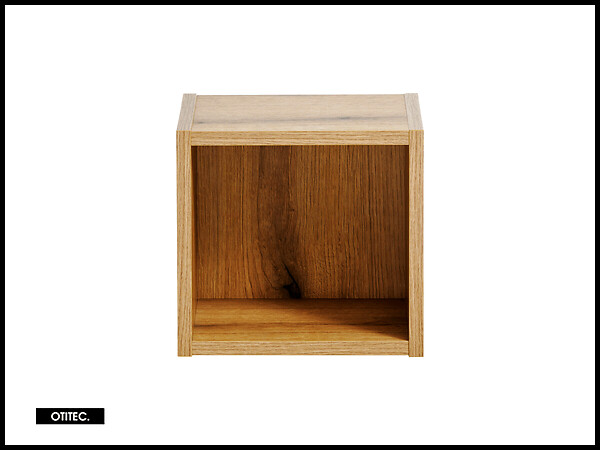 OTITEC - Cube de rangement - 25 cm - Oak - VOLTA - large
