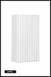 OTITEC - Meuble haut de salle de bain - 55 cm - Blanc - VOLTA - vignette