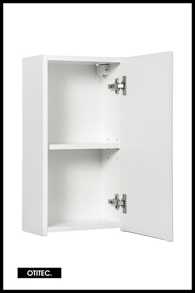 OTITEC - Meuble haut de salle de bain - 55 cm - Blanc - VOLTA - large