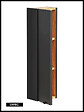 OTITEC - Armoire de salle de bain - 75 cm - Noir Mat - LISOA - vignette