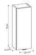 OTITEC - Armoire de salle de bain - 75 cm - Noir Mat - LISOA - vignette