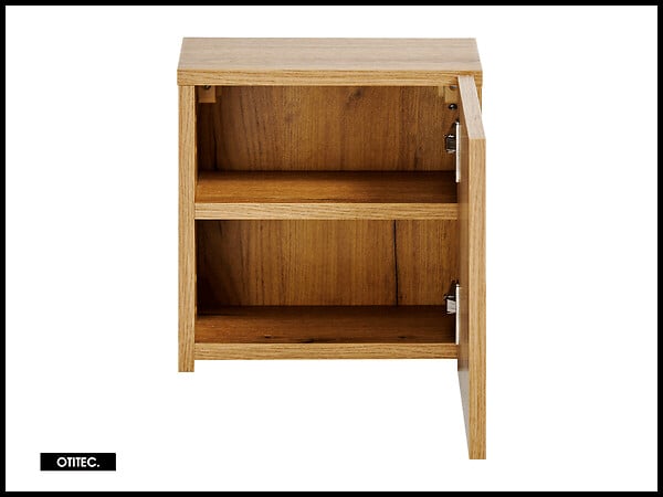 OTITEC - Caisson meuble haut de salle de bain - 30x30 cm - Oak - VOLTA - large