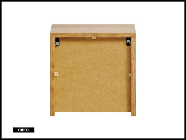 OTITEC - Caisson meuble haut de salle de bain - 30x30 cm - Oak - VOLTA - large