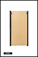 OTITEC - Meuble haut de salle de bain - 55 cm - Noir Mat - VOLTA - vignette