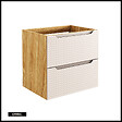 OTITEC - Meuble sous vasque de 60 cm - Beige - 2 tiroirs - SETTA - vignette
