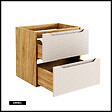 OTITEC - Meuble sous vasque de 60 cm - Beige - 2 tiroirs - SETTA - vignette
