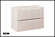 OTITEC - Meuble sous vasque de 80 cm - Cachemire Mat - 2 tiroirs - VOLTA - vignette