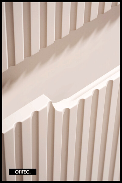 OTITEC - Meuble sous vasque de 80 cm - Cachemire Mat - 2 tiroirs - VOLTA - large