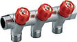 NOYON & THIEBAULT - Collecteur robinetterie rouge MF20x27 - 3 départs - vignette