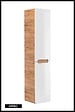 OTITEC - Colonne de salle de bain de 170 cm - Blanc - 2 portes - PASTI WHITE - vignette