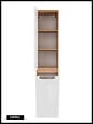 OTITEC - Colonne de salle de bain de 170 cm - Blanc - 2 portes - PASTI WHITE - vignette