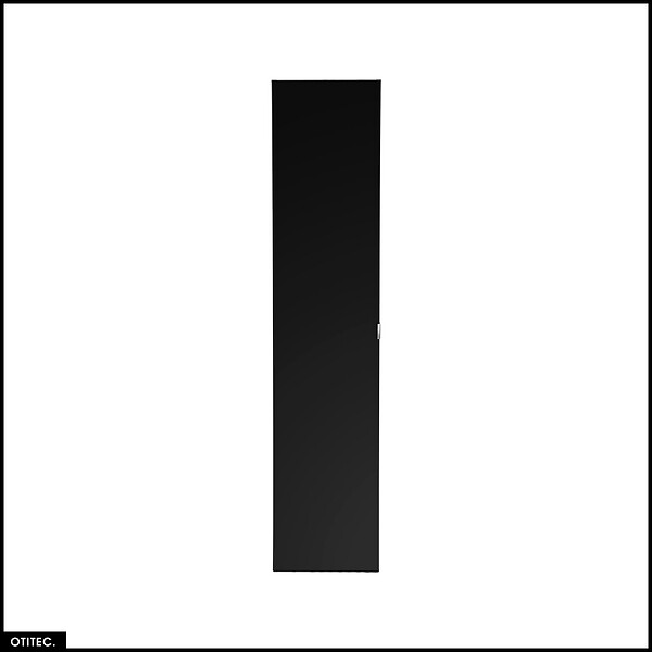 OTITEC - Colonne de salle de bain - 35 x 160 cm - 1 porte - 2 tiroirs - BOLD BLACK - large