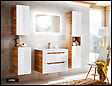 OTITEC - Colonne de salle de bain de 170 cm - Blanc - 2 portes - PASTI WHITE - vignette