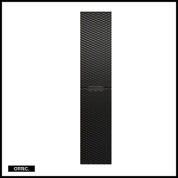 OTITEC - Colonne de salle de bain - 170 cm - Noir - 2 portes - SEA - large