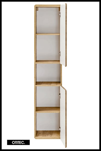 OTITEC - Colonne de salle de bain de 170 cm - Oak - 2 portes - PASTI CRAFT - large
