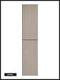 OTITEC - Colonne de salle de bain de 160 cm - Cachemire Mat - 2 portes - MINO - vignette