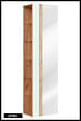 OTITEC - Colonne de salle de bain de 170 cm - Blanc - 1 porte - Avec Miroir - LISOA - vignette