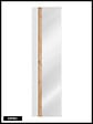 OTITEC - Colonne de salle de bain de 170 cm - Blanc - 1 porte - Avec Miroir - LISOA - vignette