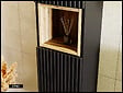 OTITEC - Colonne de salle de bain - 140 cm - Noir - 2 portes - VOLTA - vignette