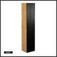 OTITEC - Colonne de salle de bain - 170 cm - Noir - 1 porte - SETTA - vignette