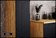 OTITEC - Colonne de salle de bain - 170 cm - Noir - 1 porte - SETTA - vignette