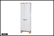 OTITEC - Colonne de salle de bain de 187 cm - Blanc - 3 portes - BALI - vignette