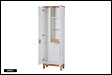 OTITEC - Colonne de salle de bain de 187 cm - Blanc - 3 portes - BALI - vignette