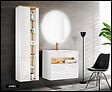 OTITEC - Colonne de salle de bain - 170 cm - Blanc - 2 portes - CYCLO - vignette