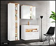 OTITEC - Colonne de salle de bain - 170 cm - Blanc - 2 portes - CYCLO - vignette