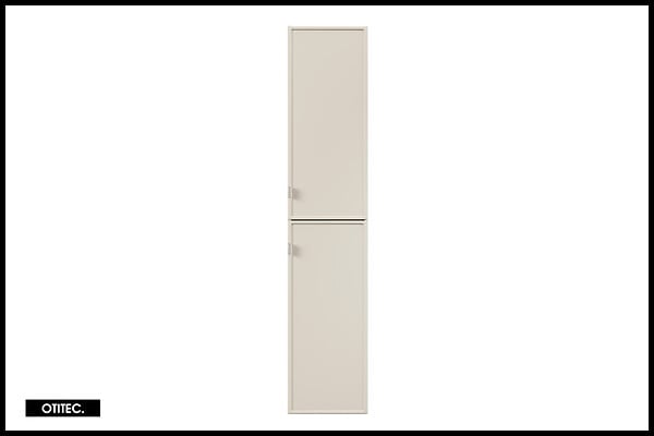 OTITEC - Colonne de salle de bain - 170 cm - Cachemire Mat - 2 portes - ASTRA - large