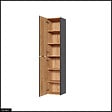 OTITEC - Colonne de salle de bain - 170 cm - Gris - 2 portes - LISOA - vignette