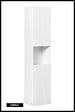 OTITEC - Colonne de salle de bain - 140 cm - Blanc - 2 portes - VOLTA - vignette