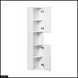 OTITEC - Colonne de salle de bain - 140 cm - Blanc - 2 portes - VOLTA - vignette