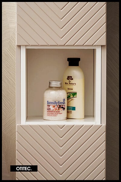 OTITEC - Colonne de salle de bain de 140 cm - 2 portes - DANO - large