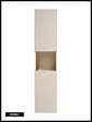 OTITEC - Colonne de salle de bain de 140 cm - 2 portes - DANO - vignette