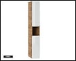 OTITEC - Colonne de salle de bain de 170 cm - Blanc - 2 portes - PASTI WHITE - vignette