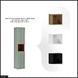 OTITEC - Colonne de salle de bain - 30 x 140 cm - 2 portes - ROSEAU - vignette