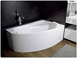 BESCO - Baignoire asymétrique - 170 x 110 cm - Droite - avec Tablier - Pieds - Vidage Chrome - RIMA - vignette