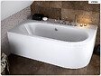 BESCO - Baignoire asymétrique - 180 x 80 cm - Gauche - avec Habillage - Pieds - Vidage Chrome - AVITA - vignette