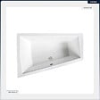 BESCO - Baignoire asymétrique - 170 x 125 cm - Gauche - sans Habillage - avec Pieds - 2 Repose-têtes - Vidage Chrome - INTIMA DUO - vignette