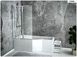 BESCO - Baignoire asymétrique - 170 x 75 cm - Gauche - avec Habillage - Pieds - Vidage Chrome - INTEGRA - vignette