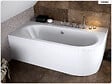 BESCO - Baignoire asymétrique - 170 x 75 cm - Gauche - avec Habillage - Pieds - Vidage Chrome - AVITA - vignette