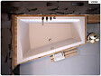 BESCO - Baignoire asymétrique - 170 x 125 cm - Gauche - sans Habillage - avec Pieds - 2 Repose-têtes - Vidage Chrome - INTIMA SLIM - vignette