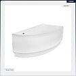 BESCO - Baignoire asymétrique - 140 x 70 cm - Droite - avec Habillage - Pieds - Vidage Chrome - PRAKTIKA - vignette