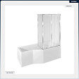 BESCO - Baignoire asymétrique - 170 x 75 cm - Droite - avec Habillage - Pieds - Pare Baignoire 3 Volets - Vidage Chrome - INTEGRA - vignette