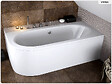 BESCO - Baignoire asymétrique - 180 x 80 cm - Droite - avec Habillage - Pieds - Vidage Chrome - AVITA - vignette