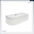 BESCO - Baignoire asymétrique - 170 x 75 cm - Droite - avec Tablier Blanc - Pieds - Vidage Chrome - AVITA - vignette