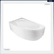 BESCO - Baignoire asymétrique - 140 x 80 cm - Gauche - sans Habillage - avec Pieds - Vidage Chrome - CORNEA - vignette