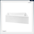 BESCO - Baignoire asymétrique - 150 x 85 cm - Droite - avec Habillage - Pieds - Vidage Chrome - INTIMA - vignette